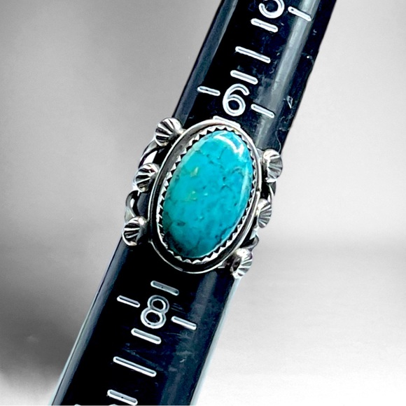🌺Vintage P. McCray Navajo Sterling Turquoise Ring - Picture 15 of 15